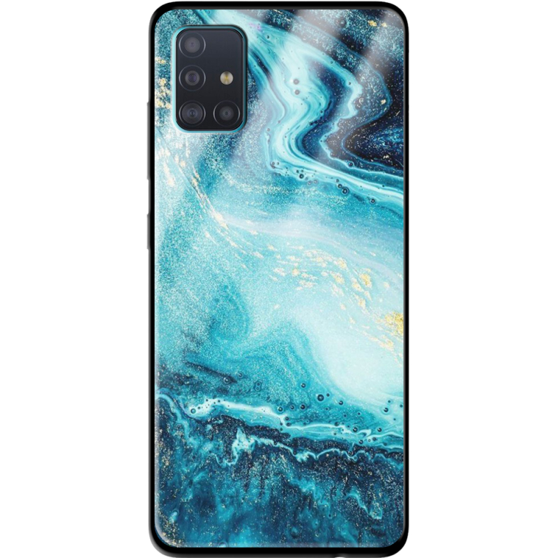 Защитный чехол BoxFace Glossy Panel Samsung Galaxy A51 Blue Marble