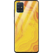 Защитный чехол BoxFace Glossy Panel Samsung Galaxy A51 Yellow Marble