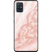 Защитный чехол BoxFace Glossy Panel Samsung Galaxy A51 Pink Marble