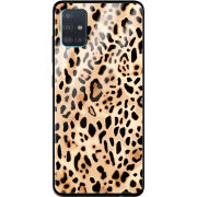 Защитный чехол BoxFace Glossy Panel Samsung Galaxy A51 Leopard Print