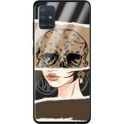 Защитный чехол BoxFace Glossy Panel Samsung Galaxy A51 Skull-Girl
