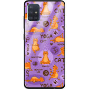 Защитный чехол BoxFace Glossy Panel Samsung Galaxy A51 Yoga Cat