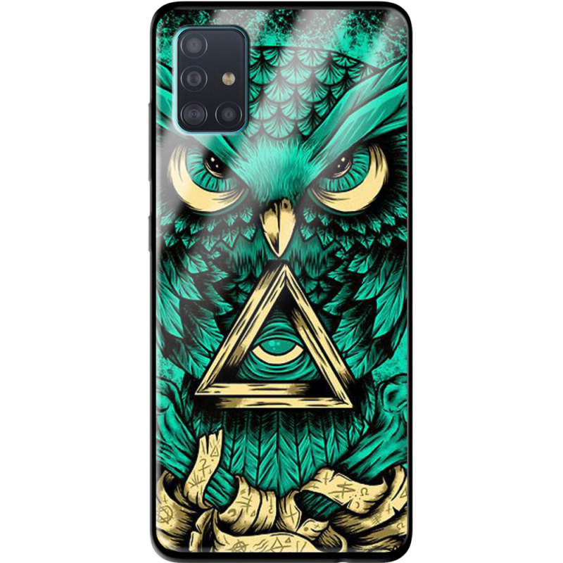 Защитный чехол BoxFace Glossy Panel Samsung Galaxy A51 Masonic Owl