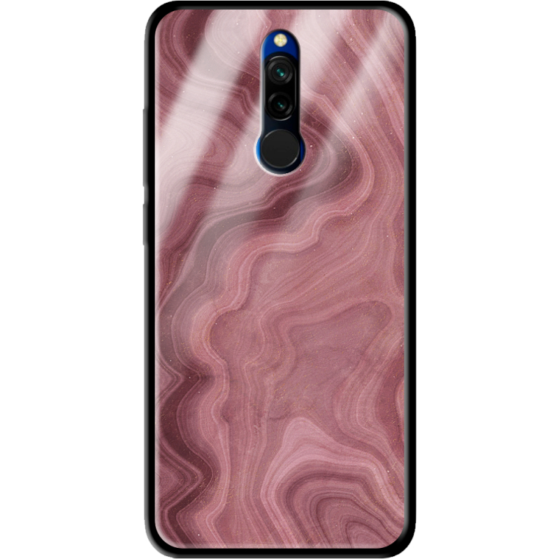 Защитный чехол BoxFace Glossy Panel Xiaomi Redmi 8 DarkRed Marble