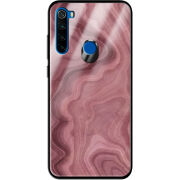 Защитный чехол BoxFace Glossy Panel Xiaomi Redmi Note 8T DarkRed Marble