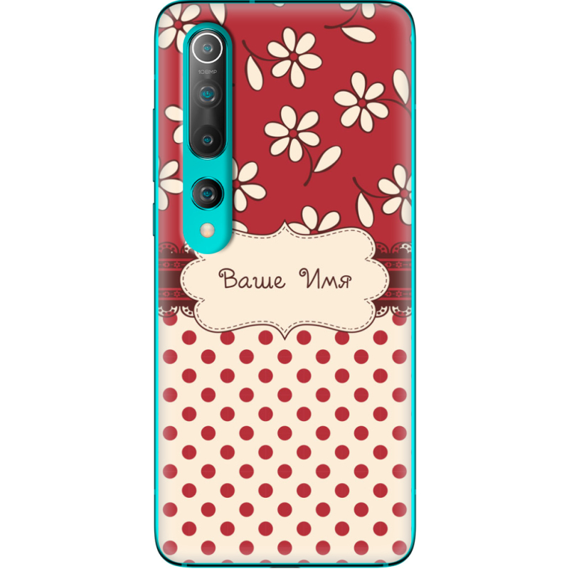 Чехол BoxFace Xiaomi Mi 10 Именной Polka Dots