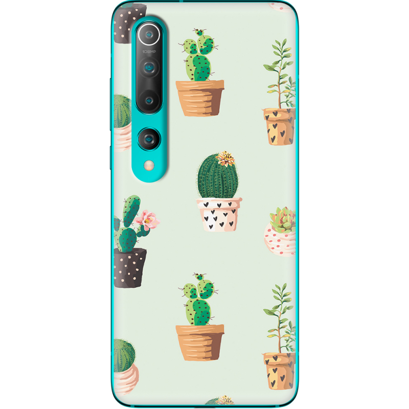 Чехол BoxFace Xiaomi Mi 10 L-green Cacti