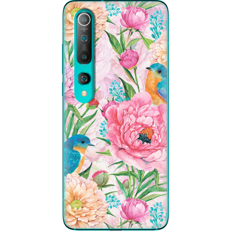 Чехол BoxFace Xiaomi Mi 10 Birds in Flowers