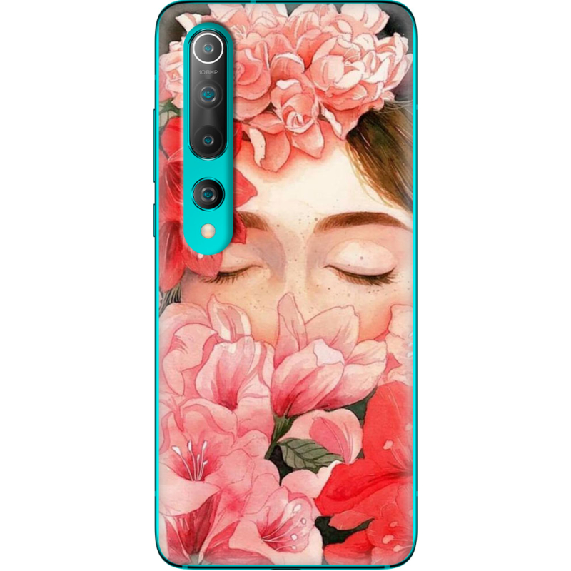 Чехол BoxFace Xiaomi Mi 10 Girl in Flowers