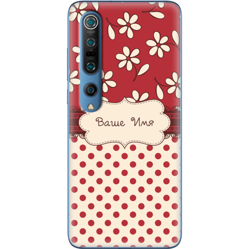 Чехол BoxFace Xiaomi Mi 10 Pro Именной Polka Dots