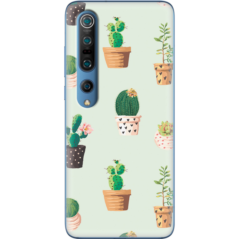 Чехол BoxFace Xiaomi Mi 10 Pro L-green Cacti