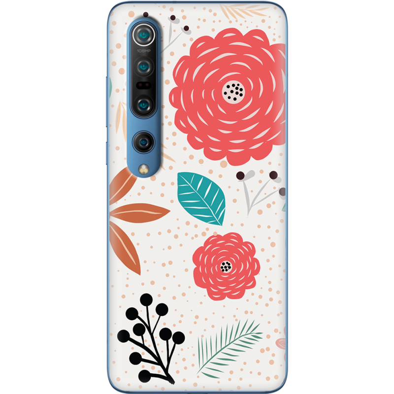 Чехол BoxFace Xiaomi Mi 10 Pro Line Flowers