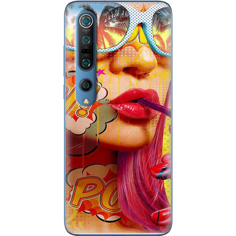 Чехол BoxFace Xiaomi Mi 10 Pro Yellow Girl Pop Art