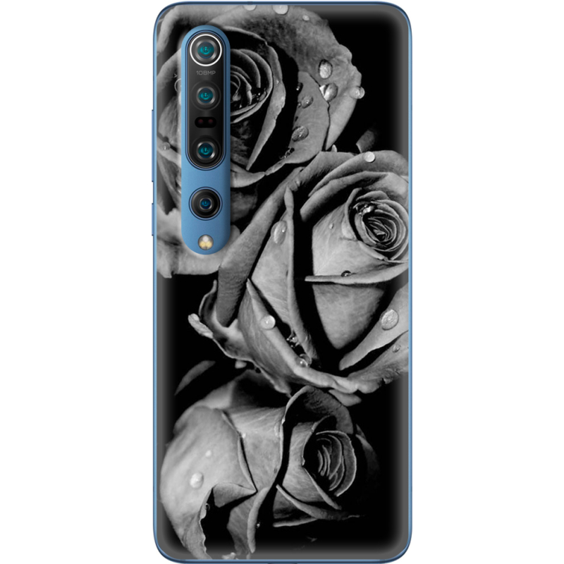 Чехол BoxFace Xiaomi Mi 10 Pro Black and White Roses