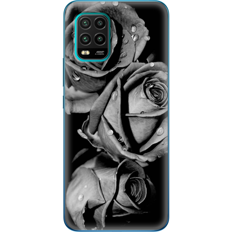 Чехол BoxFace Xiaomi Mi 10 Lite Black and White Roses