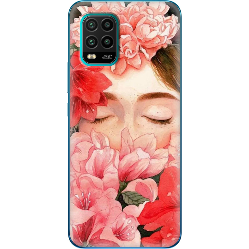 Чехол BoxFace Xiaomi Mi 10 Lite Girl in Flowers