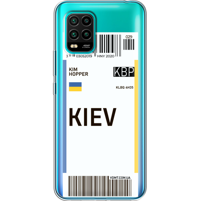 Прозрачный чехол BoxFace Xiaomi Mi 10 Lite Ticket Kiev