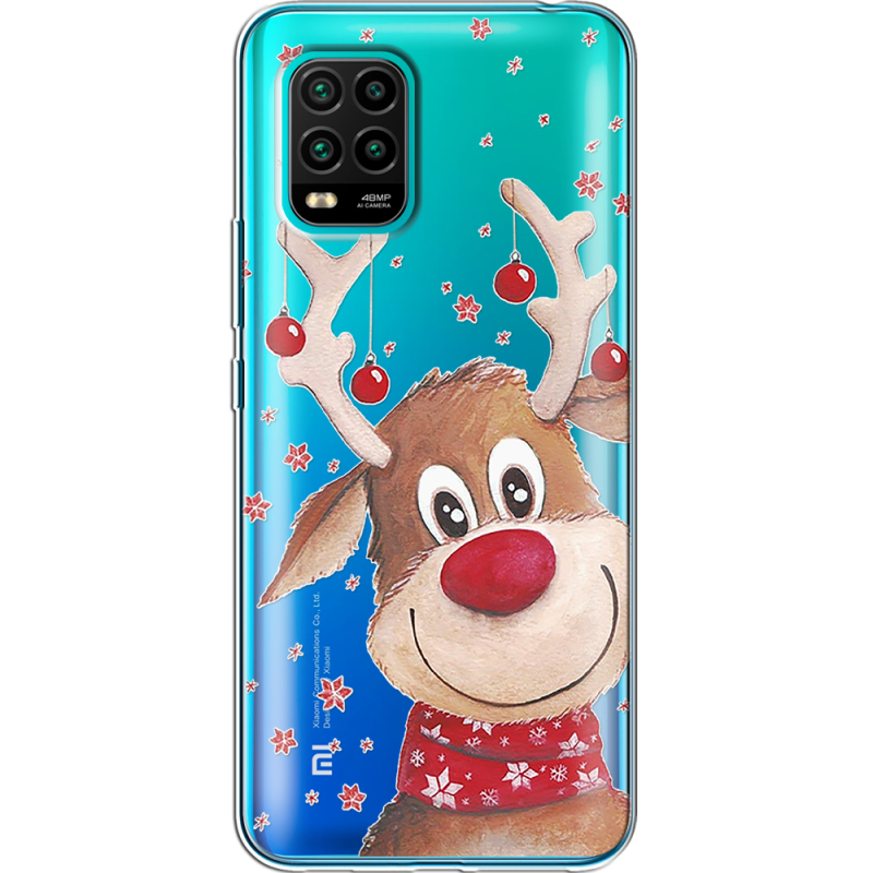 Прозрачный чехол BoxFace Xiaomi Mi 10 Lite Winter Deer