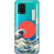 Прозрачный чехол BoxFace Xiaomi Mi 10 Lite Большая волна в Канагаве
