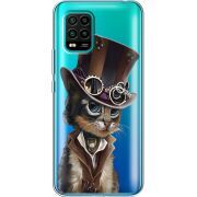 Прозрачный чехол BoxFace Xiaomi Mi 10 Lite Steampunk Cat