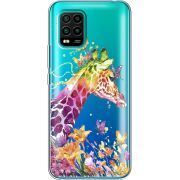 Прозрачный чехол BoxFace Xiaomi Mi 10 Lite Colorful Giraffe