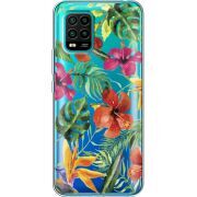 Прозрачный чехол BoxFace Xiaomi Mi 10 Lite Tropical Flowers