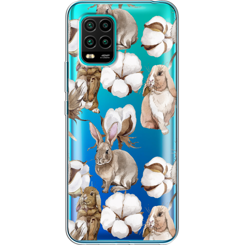 Прозрачный чехол BoxFace Xiaomi Mi 10 Lite Cotton and Rabbits
