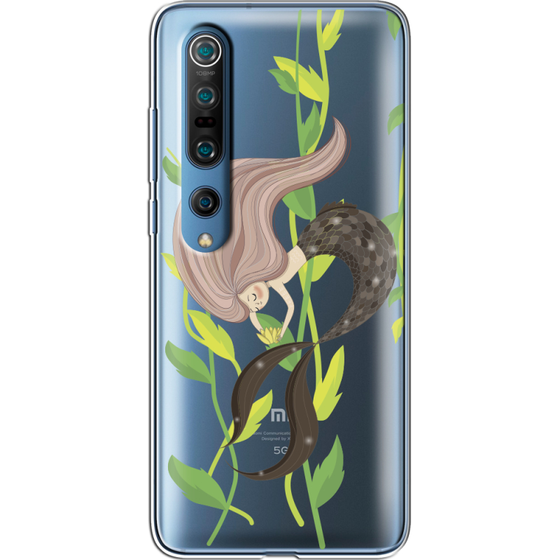 Прозрачный чехол BoxFace Xiaomi Mi 10 Pro Cute Mermaid