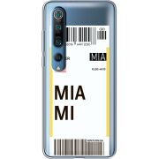Прозрачный чехол BoxFace Xiaomi Mi 10 Pro Ticket Miami