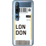Прозрачный чехол BoxFace Xiaomi Mi 10 Pro Ticket London