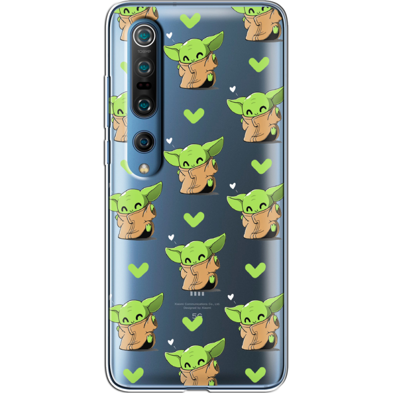 Прозрачный чехол BoxFace Xiaomi Mi 10 Pro Pattern Baby Yoda