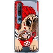 Прозрачный чехол BoxFace Xiaomi Mi 10 Pro Winter Puggy