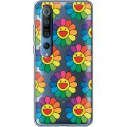 Прозрачный чехол BoxFace Xiaomi Mi 10 Pro Hippie Flowers