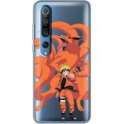 Прозрачный чехол BoxFace Xiaomi Mi 10 Pro Naruto and Kurama