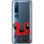 Прозрачный чехол BoxFace Xiaomi Mi 10 Pro siquid game люди в красном