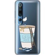 Прозрачный чехол BoxFace Xiaomi Mi 10 Pro Segull in Cofee Pool