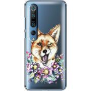 Прозрачный чехол BoxFace Xiaomi Mi 10 Pro Winking Fox