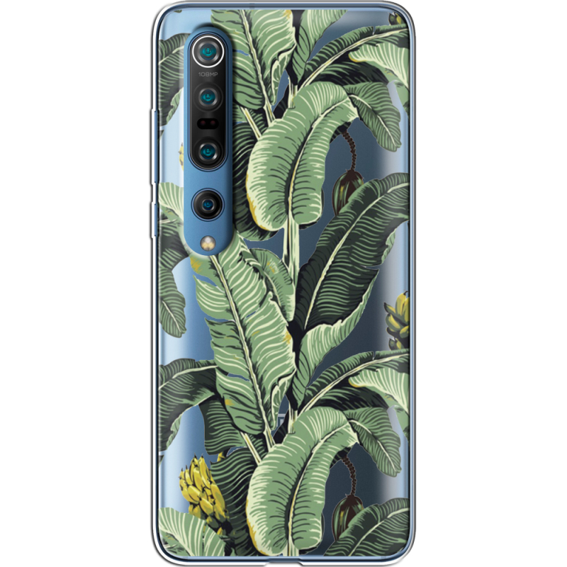 Прозрачный чехол BoxFace Xiaomi Mi 10 Pro Banana Leaves