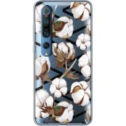 Прозрачный чехол BoxFace Xiaomi Mi 10 Pro Cotton flowers