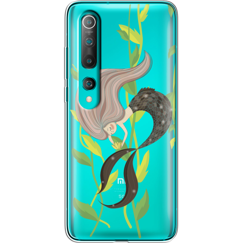 Прозрачный чехол BoxFace Xiaomi Mi 10 Cute Mermaid