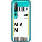 Прозрачный чехол BoxFace Xiaomi Mi 10 Ticket Miami