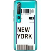 Прозрачный чехол BoxFace Xiaomi Mi 10 Ticket New York