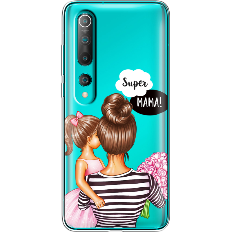 Прозрачный чехол BoxFace Xiaomi Mi 10 Super Mama and Daughter