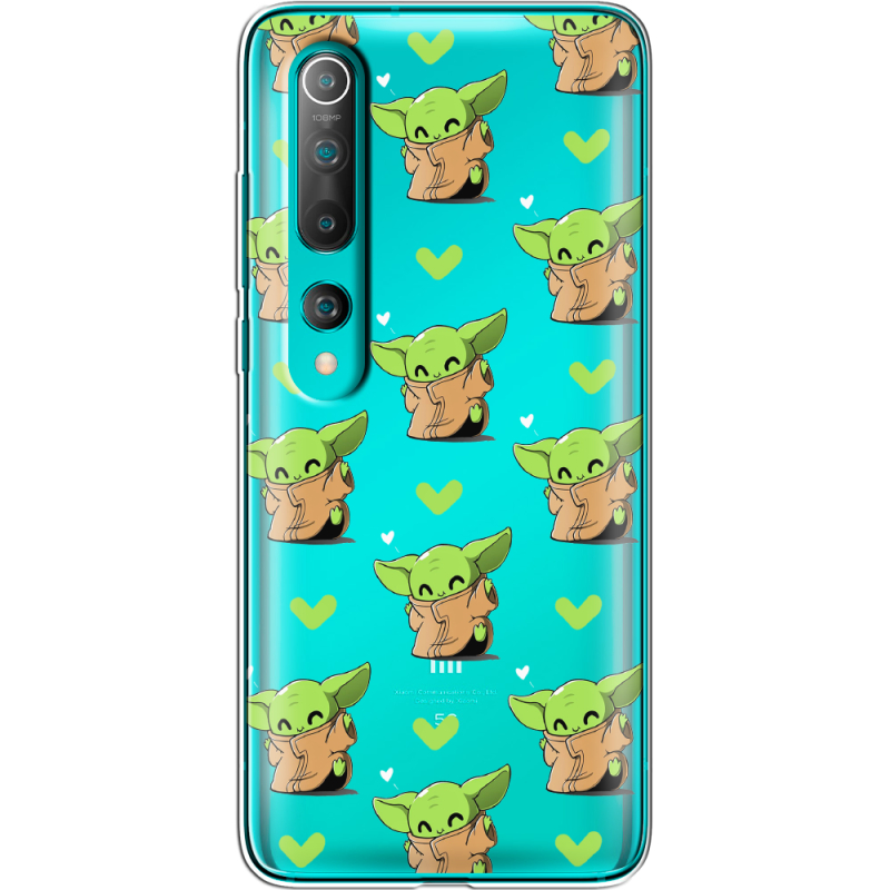 Прозрачный чехол BoxFace Xiaomi Mi 10 Pattern Baby Yoda