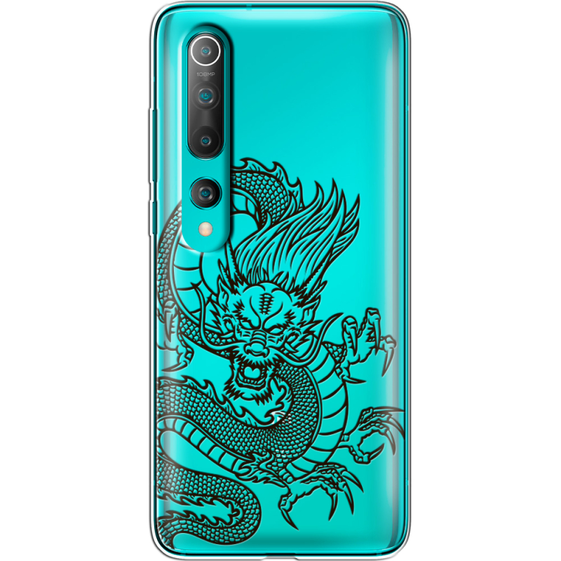 Прозрачный чехол BoxFace Xiaomi Mi 10 Chinese Dragon