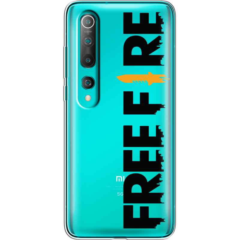 Прозрачный чехол BoxFace Xiaomi Mi 10 Free Fire Black Logo