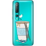 Прозрачный чехол BoxFace Xiaomi Mi 10 Segull in Cofee Pool