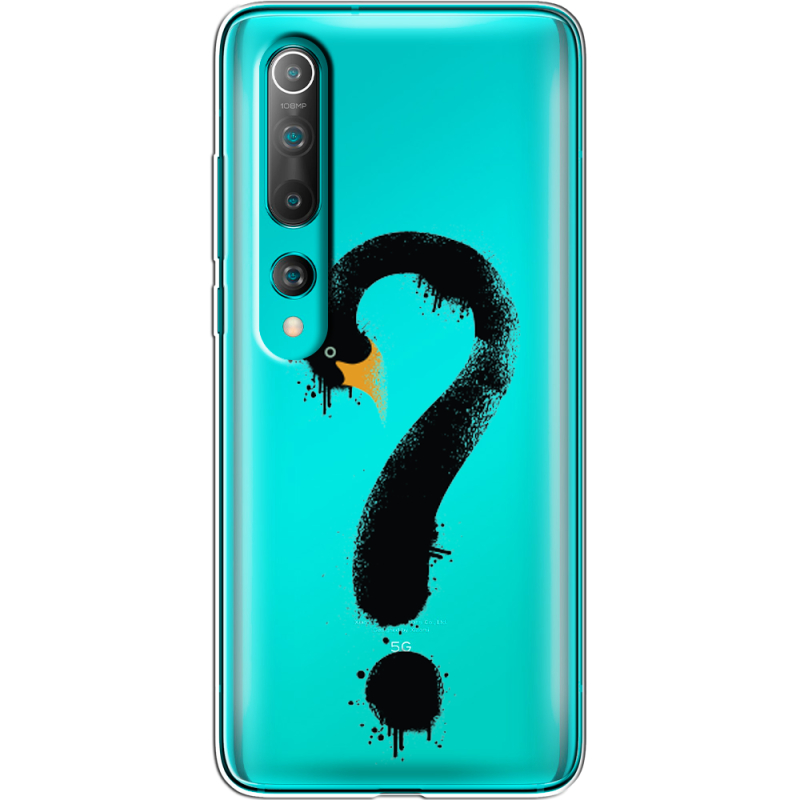 Прозрачный чехол BoxFace Xiaomi Mi 10 Swan question