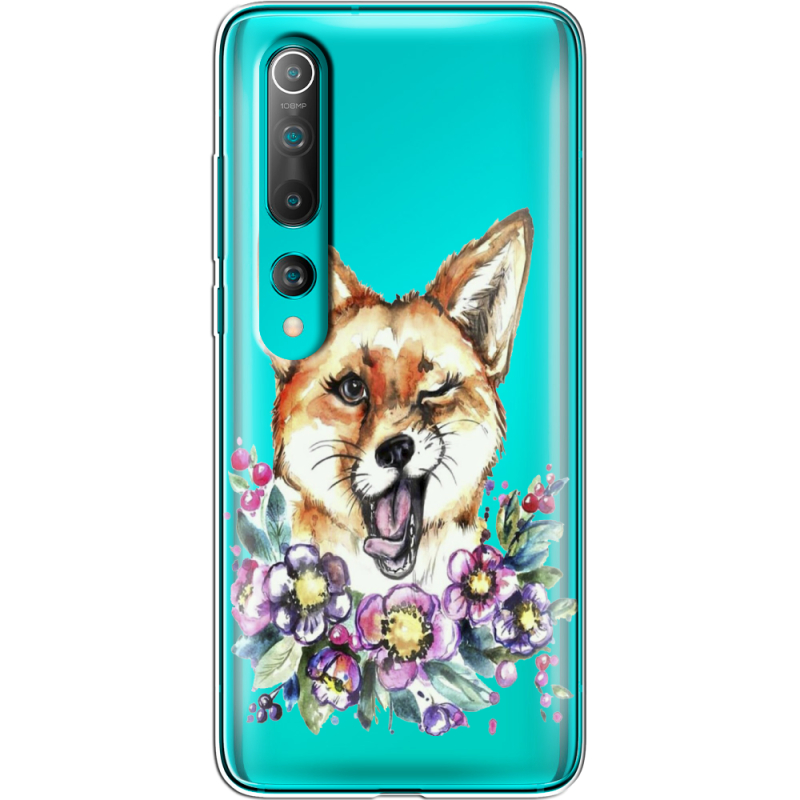 Прозрачный чехол BoxFace Xiaomi Mi 10 Winking Fox