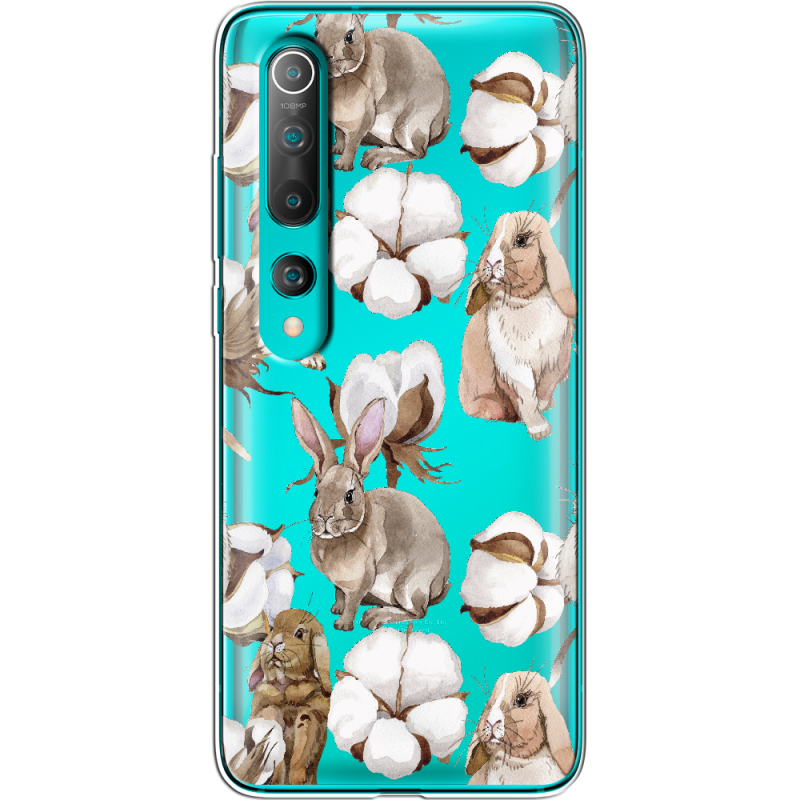 Прозрачный чехол BoxFace Xiaomi Mi 10 Cotton and Rabbits